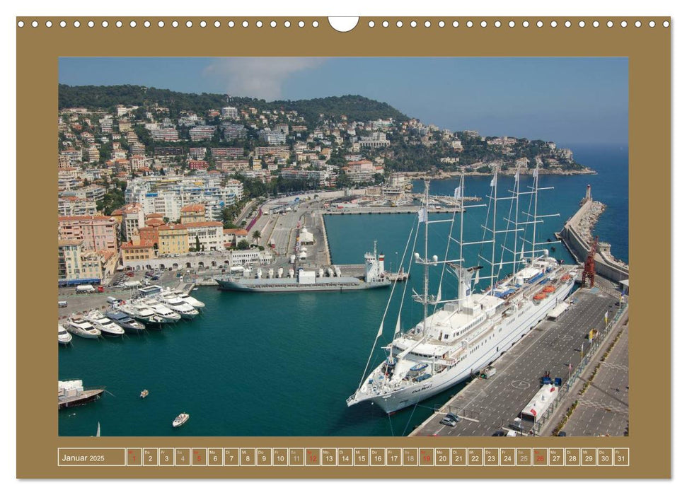 Nizza, Monaco, Antibes (CALVENDO Wandkalender 2025)