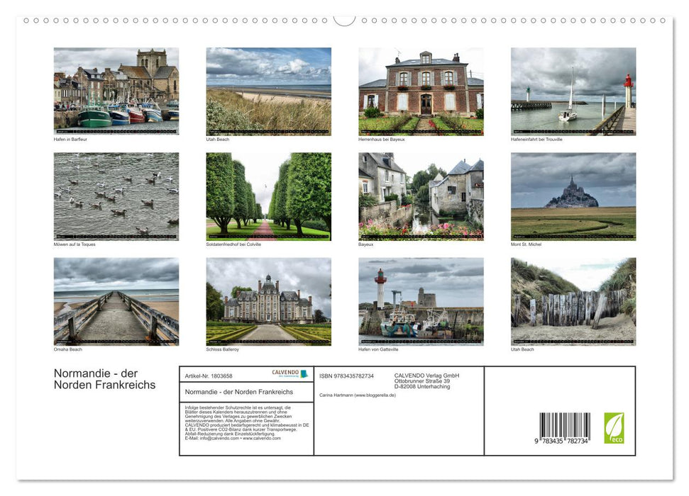 Normandie - der Norden Frankreichs (CALVENDO Premium Wandkalender 2025)