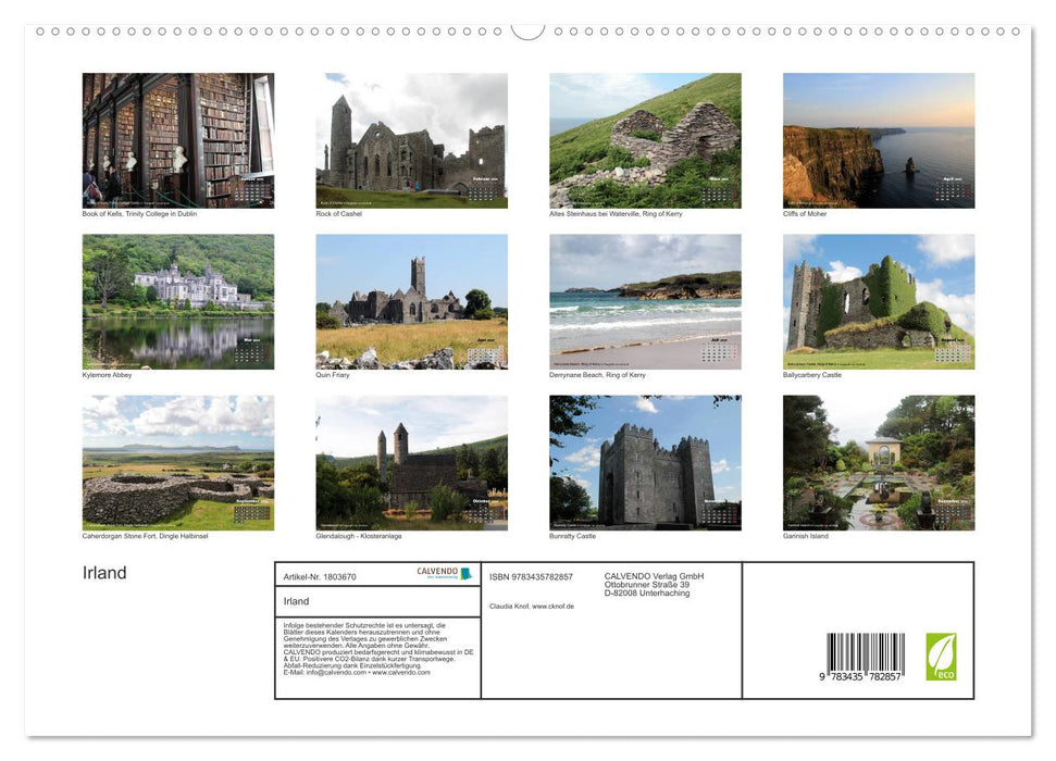 Irland (CALVENDO Premium Wandkalender 2025)