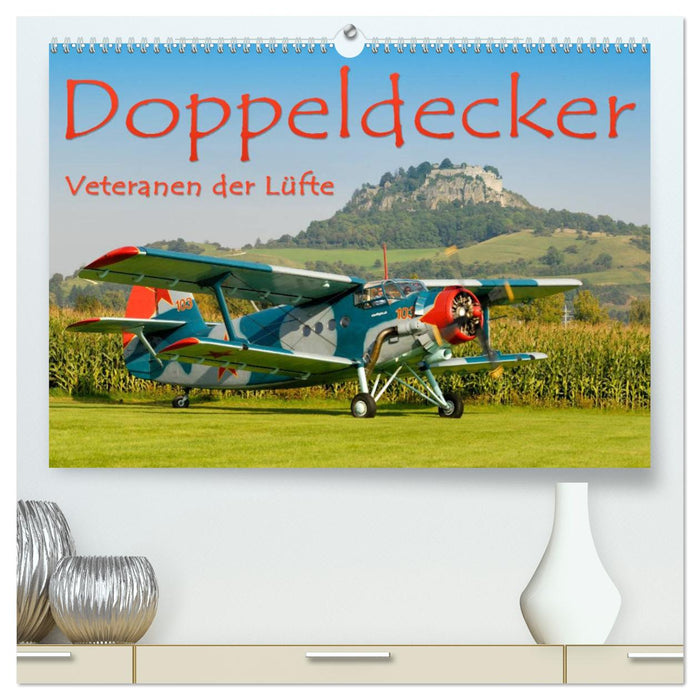 Doppeldecker - Veteranen der Lüfte (CALVENDO Premium Wandkalender 2025)