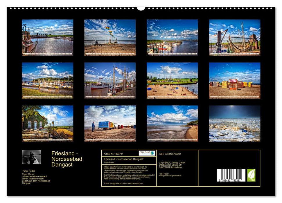 Friesland - Nordseebad Dangast (CALVENDO Premium Wandkalender 2025)