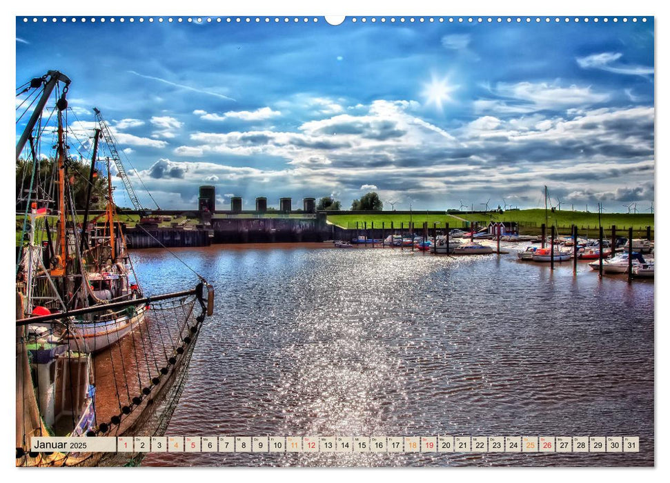 Friesland - Nordseebad Dangast (CALVENDO Premium Wandkalender 2025)