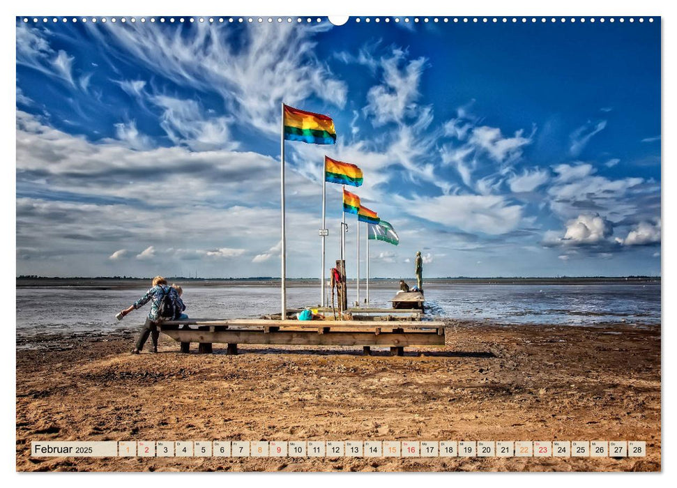 Friesland - Nordseebad Dangast (CALVENDO Premium Wandkalender 2025)