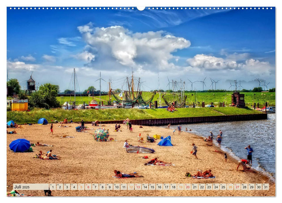 Friesland - Nordseebad Dangast (CALVENDO Premium Wandkalender 2025)