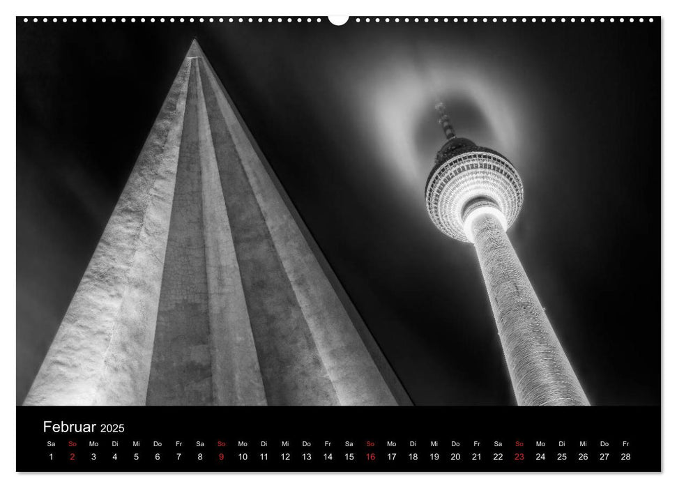 Berlin Monochrome (CALVENDO Premium Wandkalender 2025)