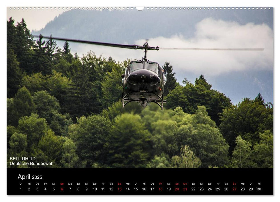 Hubschrauber im Einsatz (CALVENDO Premium Wandkalender 2025)