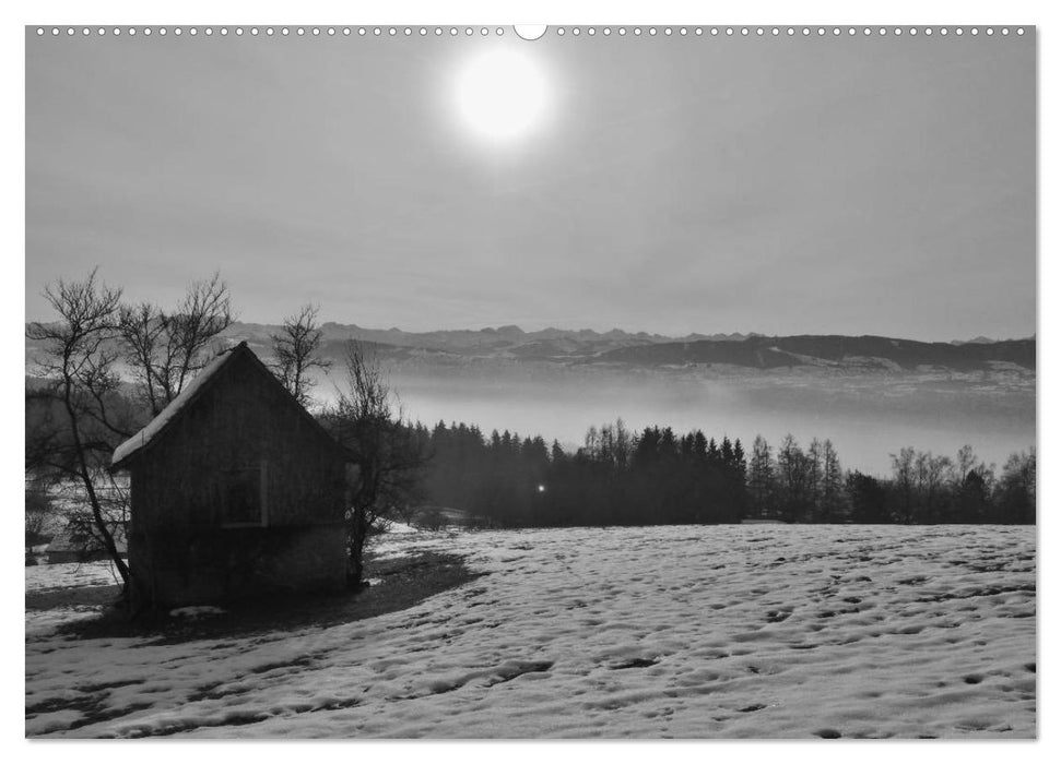 Stille Momente in Schwarz-Weiss (CALVENDO Premium Wandkalender 2025)