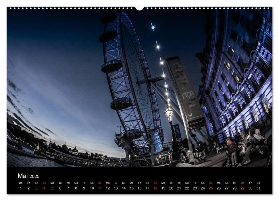 London - street view (CH-Version) (CALVENDO Premium Wandkalender 2025)