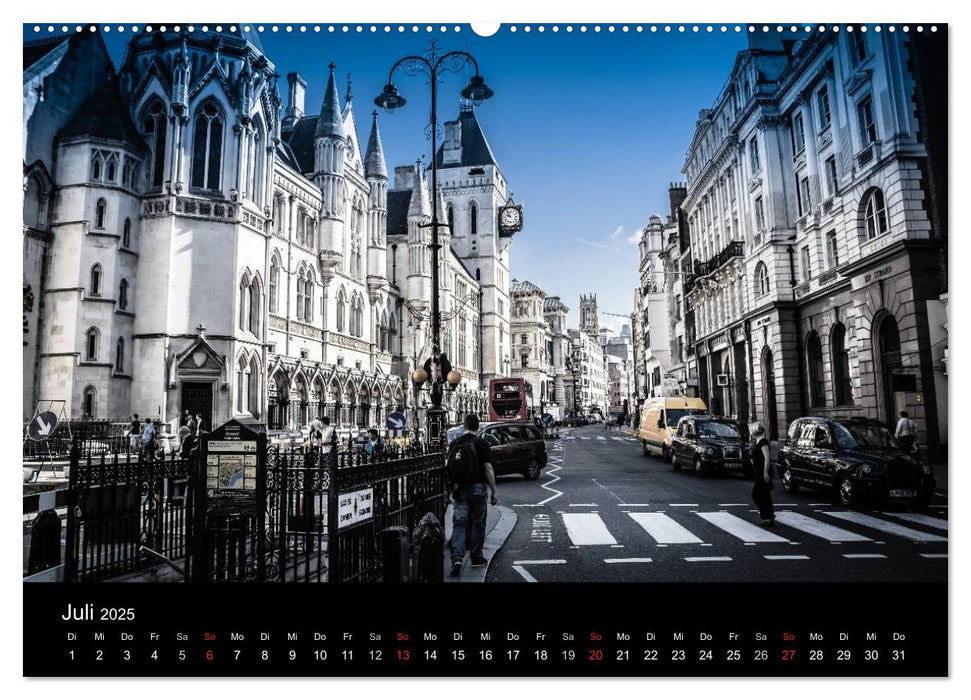 London - street view (CH-Version) (CALVENDO Premium Wandkalender 2025)