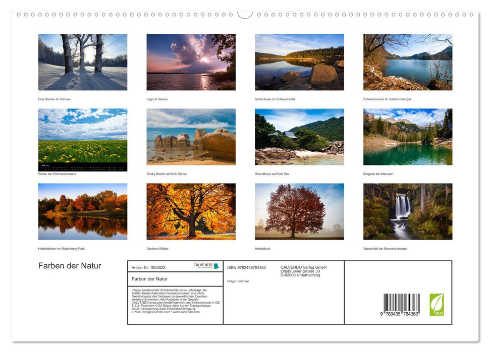 Farben der Natur (CALVENDO Premium Wandkalender 2025)