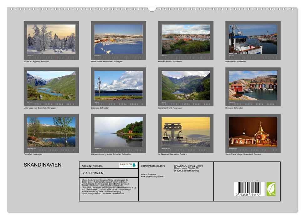 SKANDINAVIEN (CALVENDO Premium Wandkalender 2025)