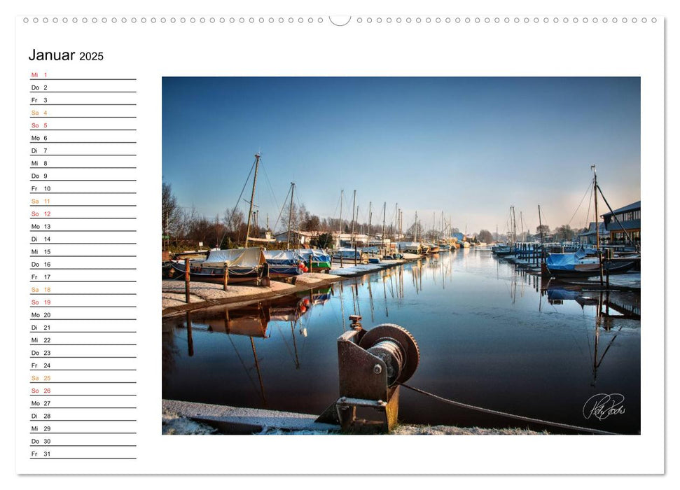 Friesland - am Vareler Hafen (CALVENDO Premium Wandkalender 2025)