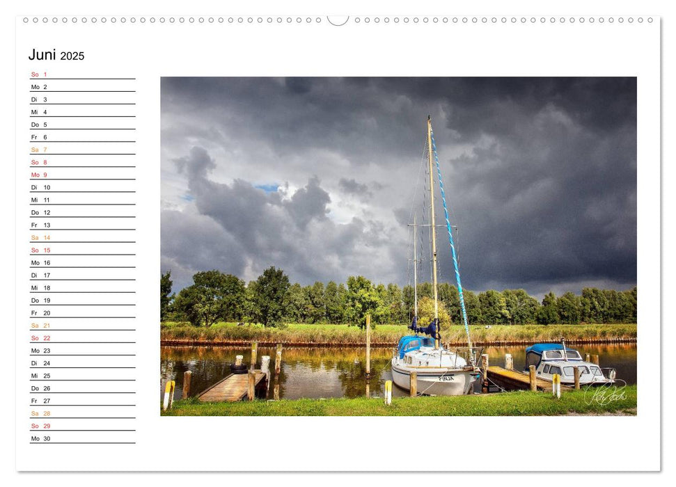 Friesland - am Vareler Hafen (CALVENDO Premium Wandkalender 2025)