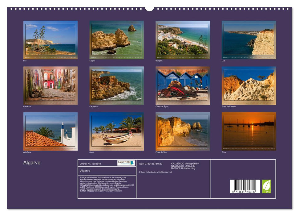 Algarve (CALVENDO Premium Wandkalender 2025)