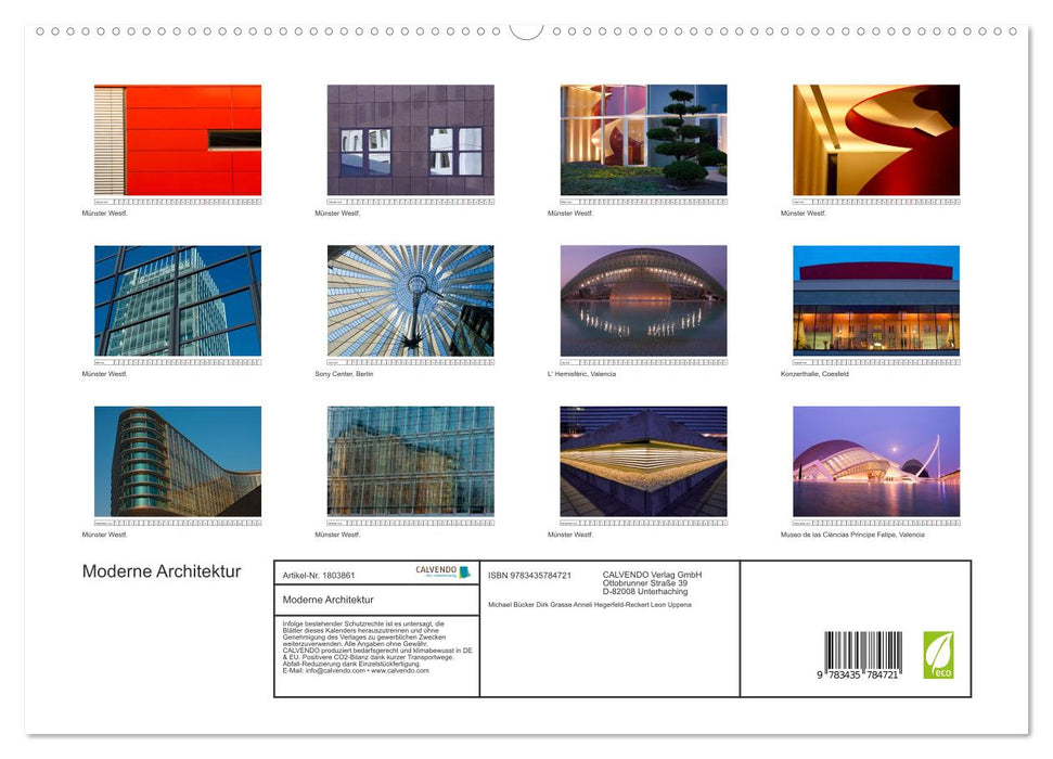 Moderne Architektur (CALVENDO Premium Wandkalender 2025)