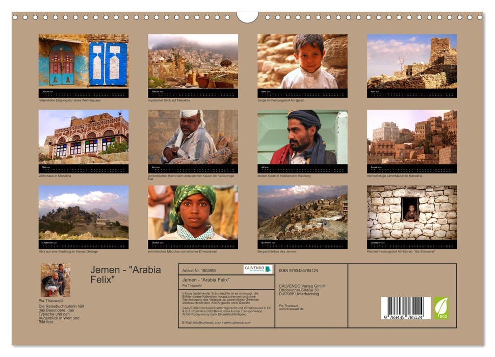 Jemen - "Arabia Felix" (CALVENDO Wandkalender 2025)