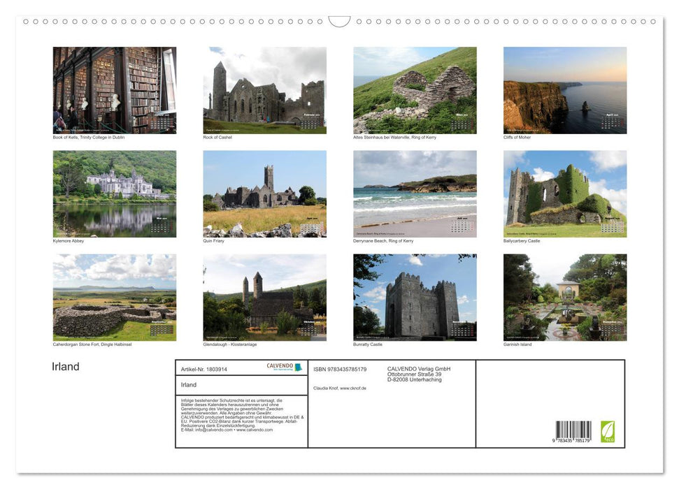 Irland (CALVENDO Wandkalender 2025)