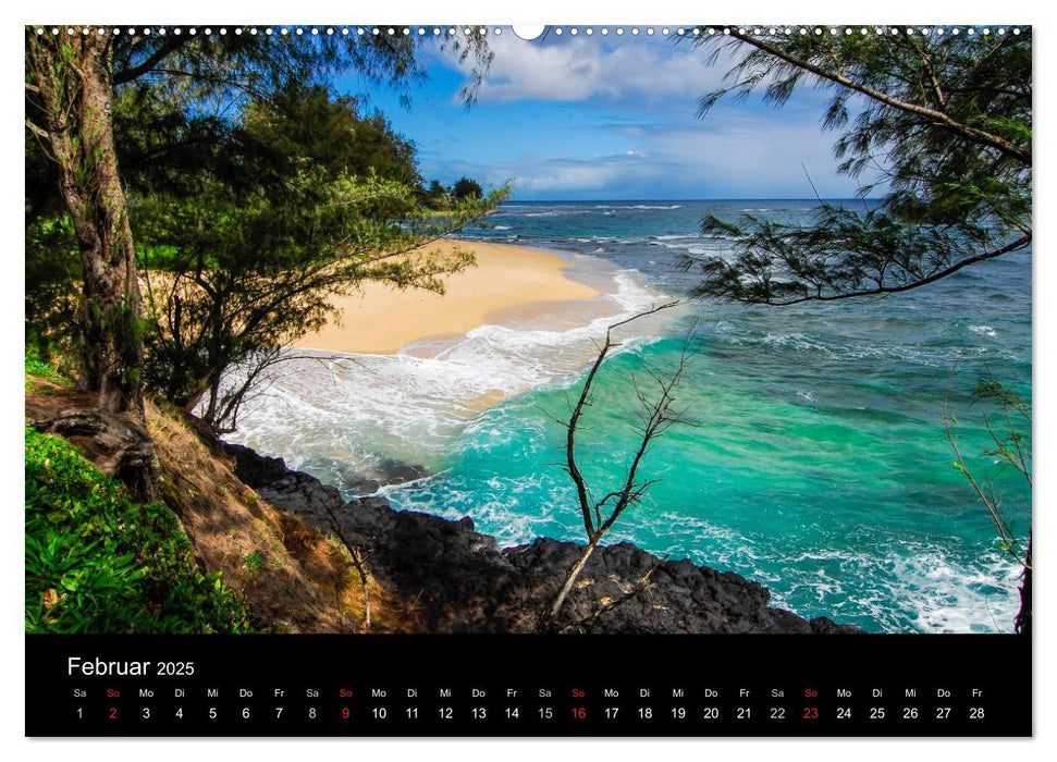 The Unknown HAWAII (CALVENDO Premium Wandkalender 2025)