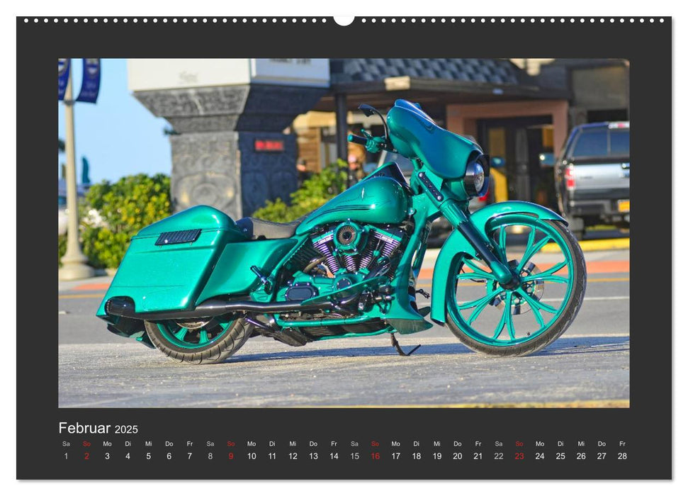 BEST OF HARLEY-DAVIDSON BAGGER-STYLE (CALVENDO Premium Wandkalender 2025)