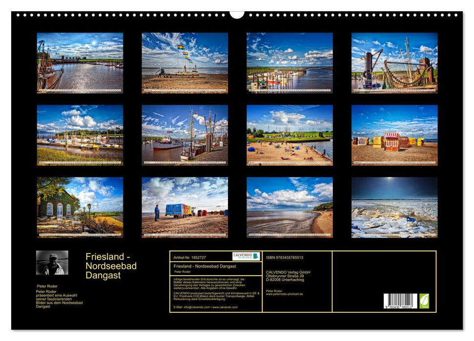 Friesland - Nordseebad Dangast (CALVENDO Wandkalender 2025)