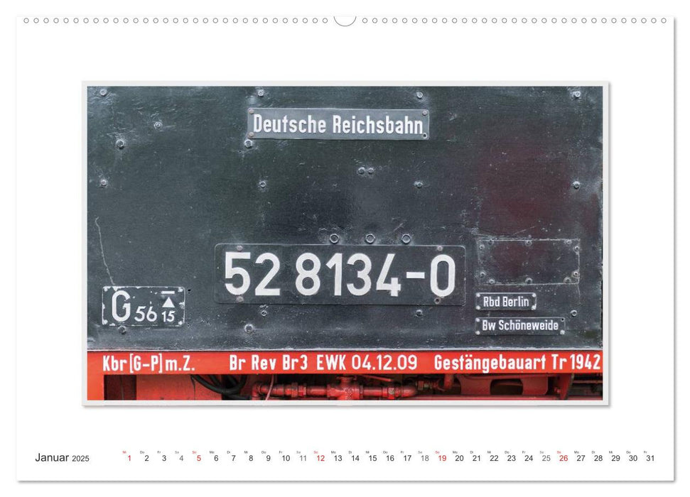 Emotionale Momente: Die Dampflok Typ 528134-0. (CALVENDO Premium Wandkalender 2025)