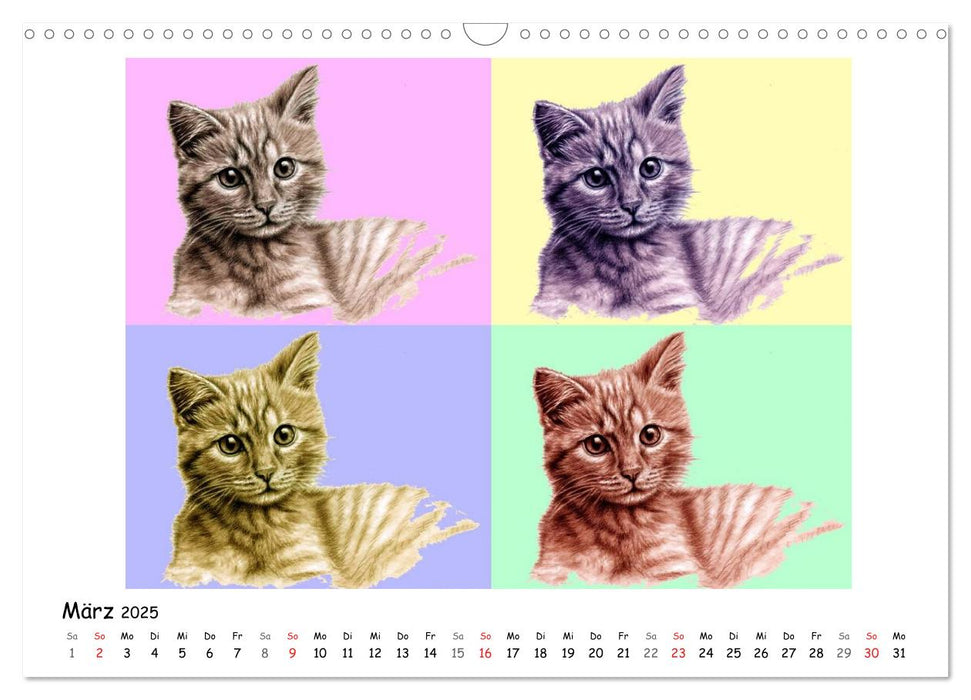 PopArt Animals (CALVENDO Wandkalender 2025)