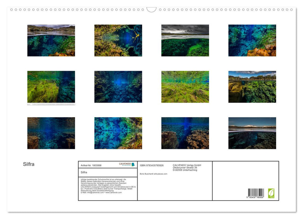 Silfra (CALVENDO Wandkalender 2025)