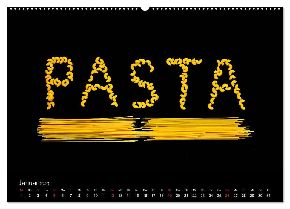 Pasta (CALVENDO Premium Wandkalender 2025)