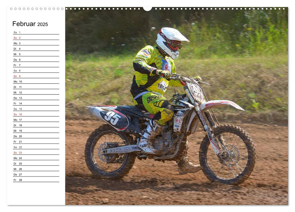 Motocross - Terminplaner (CALVENDO Premium Wandkalender 2025)