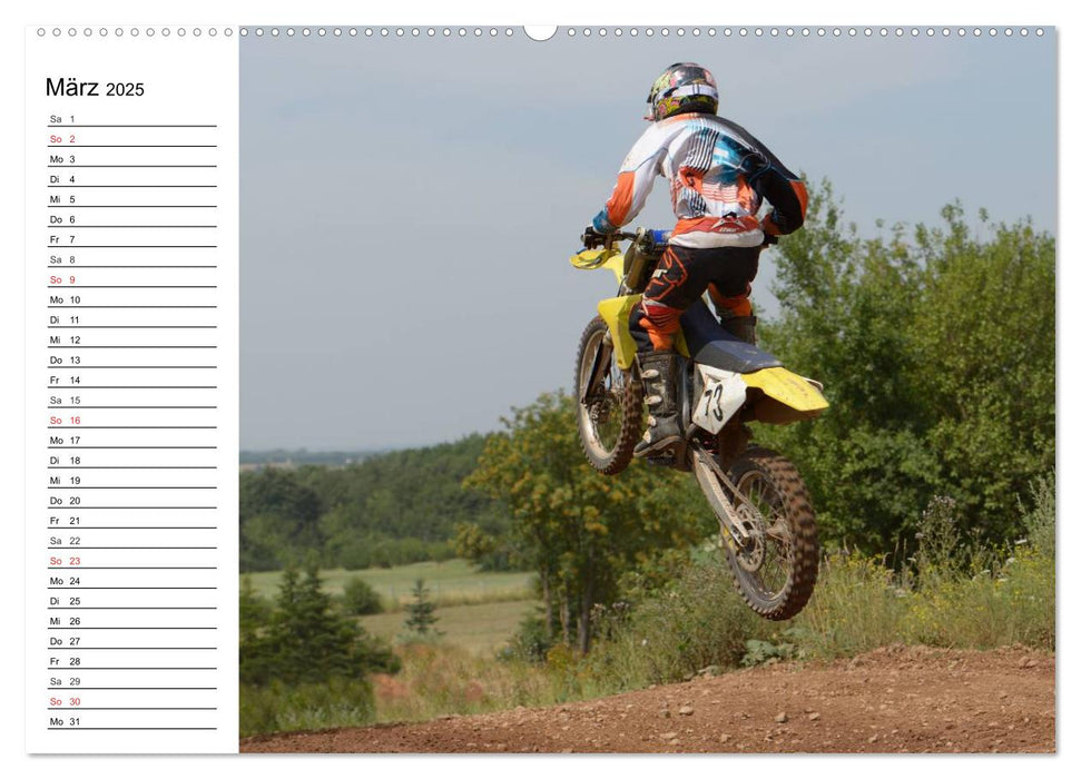 Motocross - Terminplaner (CALVENDO Premium Wandkalender 2025)