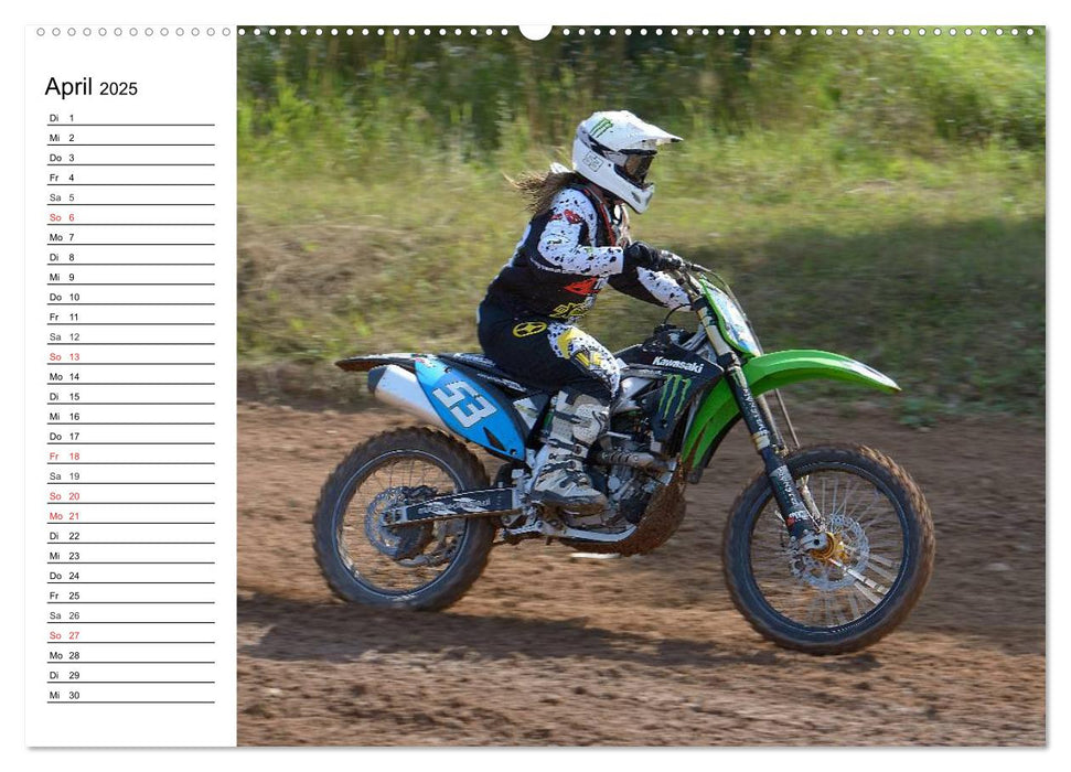 Motocross - Terminplaner (CALVENDO Premium Wandkalender 2025)