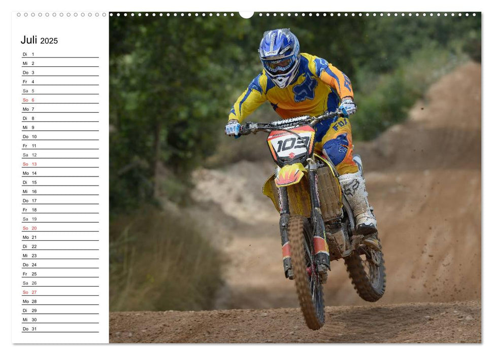 Motocross - Terminplaner (CALVENDO Premium Wandkalender 2025)