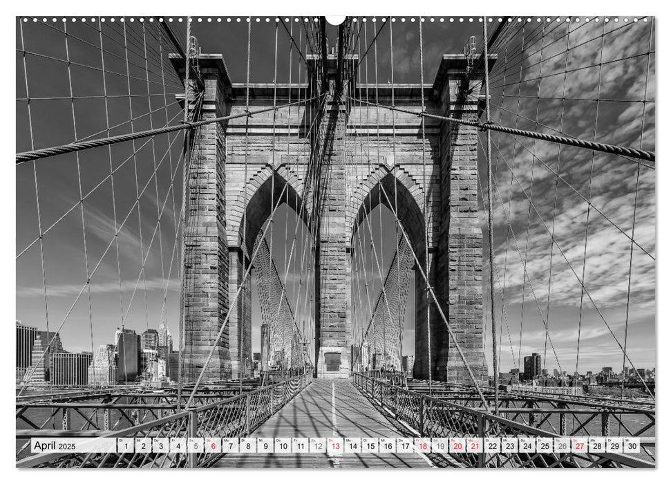 BROOKLYN BRIDGE Das Wahrzeichen von New York City (CALVENDO Wandkalender 2025)