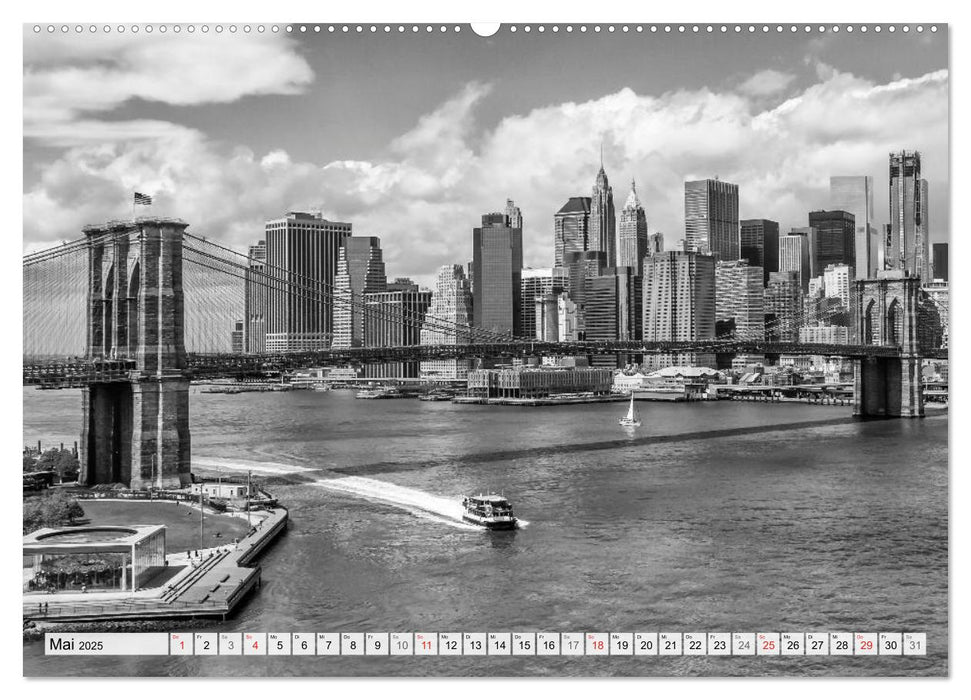 BROOKLYN BRIDGE Das Wahrzeichen von New York City (CALVENDO Wandkalender 2025)