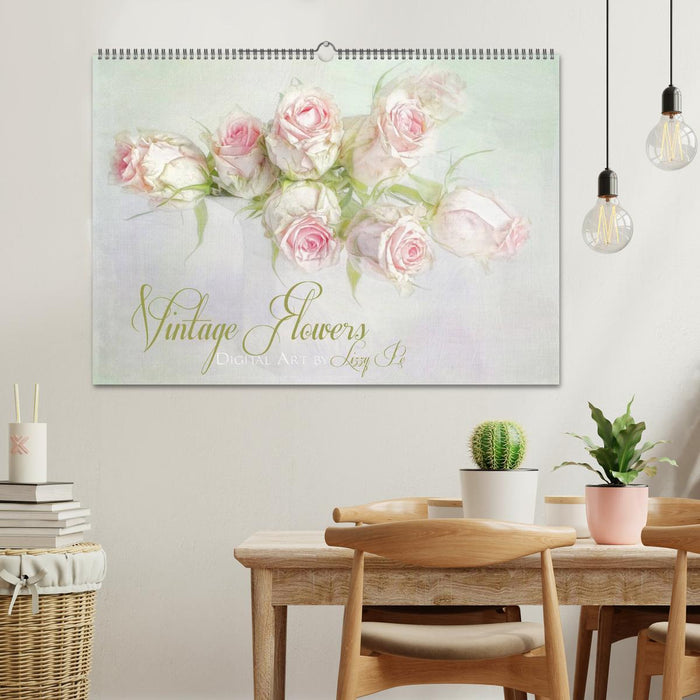 Vintage Flowers (CALVENDO Wandkalender 2025)