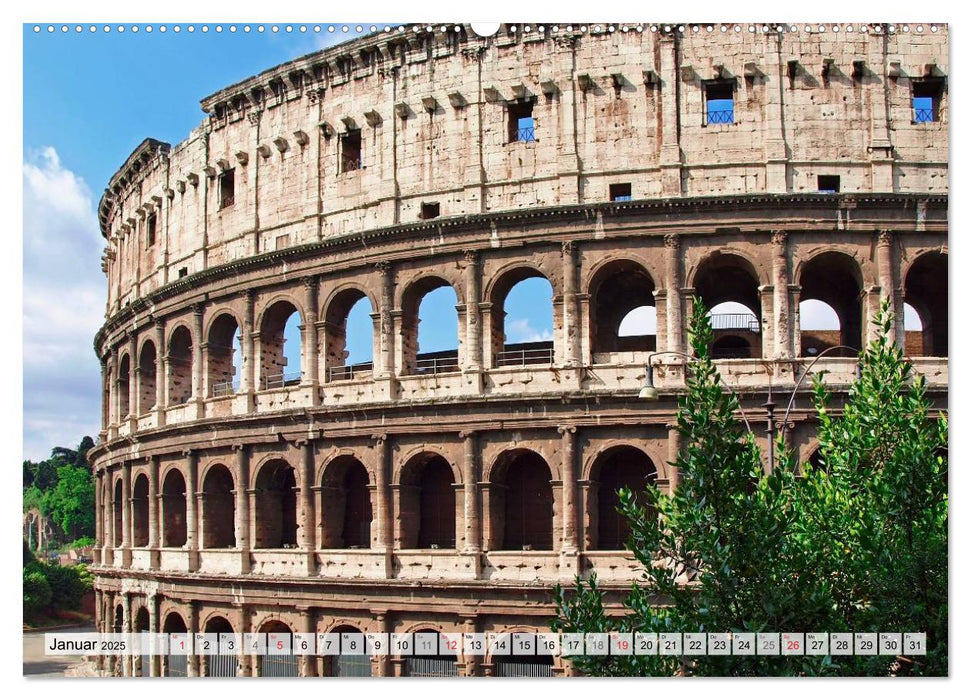 Historische Stadt am Tiber ROM (CALVENDO Wandkalender 2025)