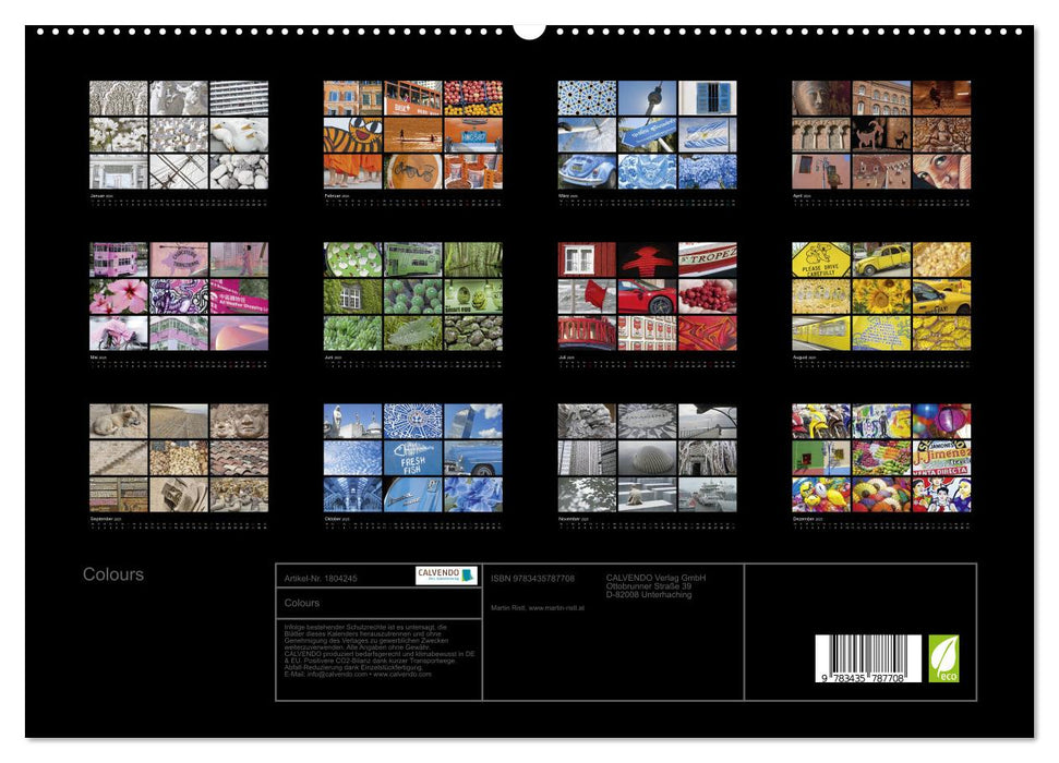 Colours (CALVENDO Premium Wandkalender 2025)