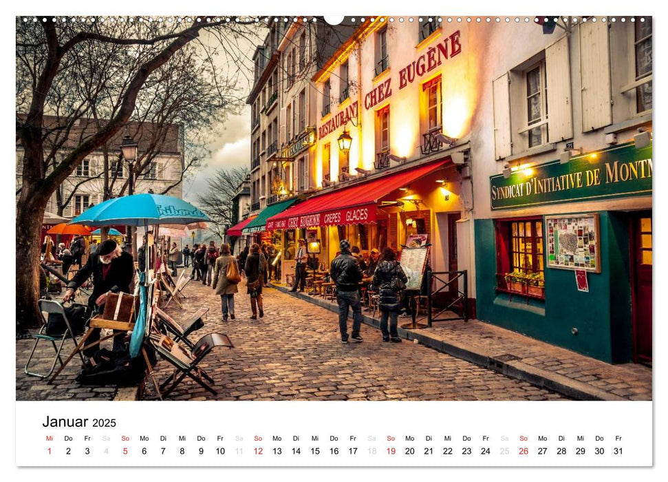 Paris, s'il vous plaît! (CALVENDO Premium Wandkalender 2025)