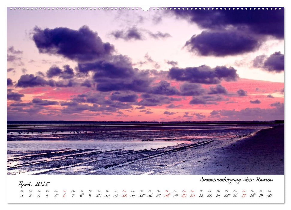 Föhrweh - Stimmungsvolle Nordsee Bilder (CALVENDO Premium Wandkalender 2025)