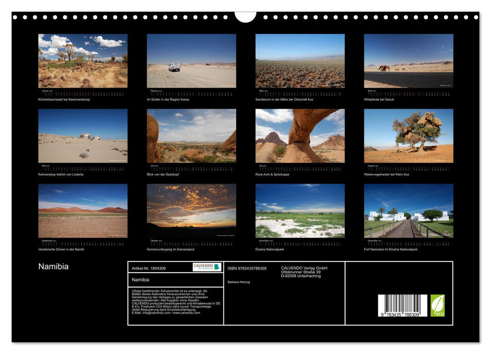 Namibia (CALVENDO Wandkalender 2025)