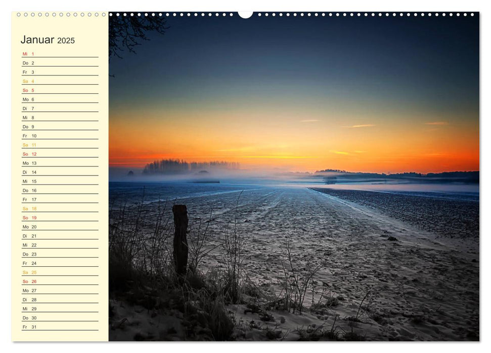Friesland, verzauberte Landschaft an der Nordsee (CALVENDO Premium Wandkalender 2025)