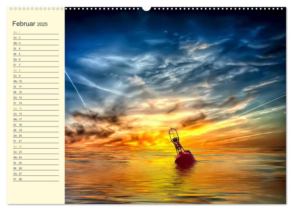 Friesland, verzauberte Landschaft an der Nordsee (CALVENDO Premium Wandkalender 2025)