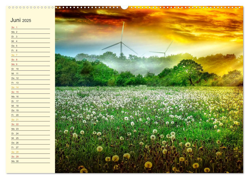 Friesland, verzauberte Landschaft an der Nordsee (CALVENDO Premium Wandkalender 2025)