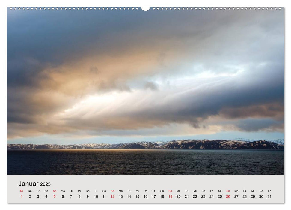 Mit den Hurtigruten unterwegs (CALVENDO Premium Wandkalender 2025)