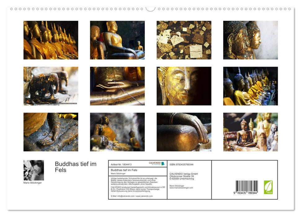 Buddhas tief im Fels (CALVENDO Premium Wandkalender 2025)