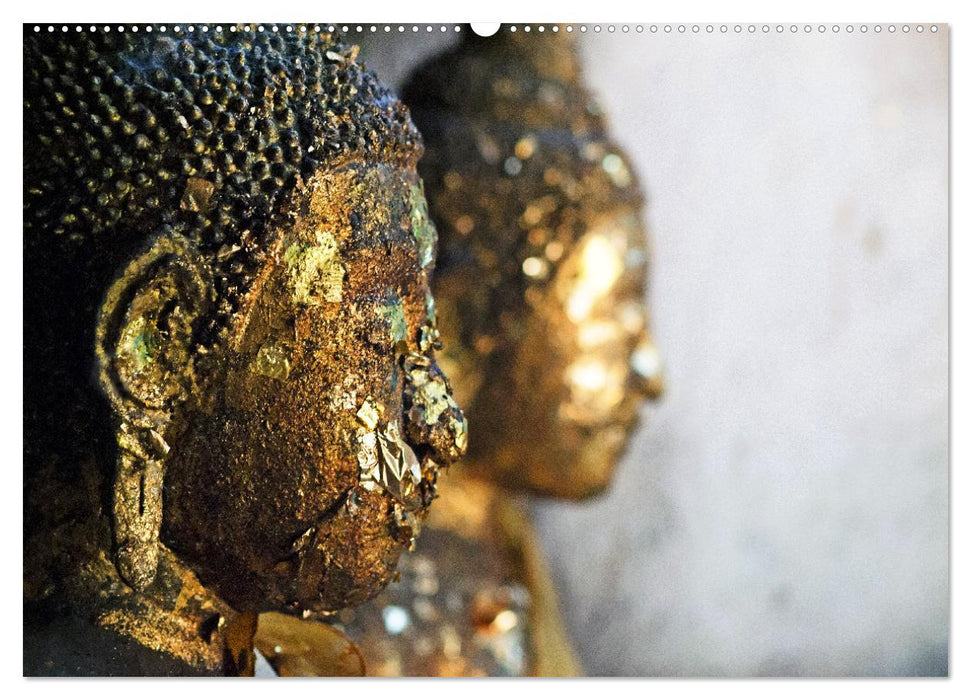 Buddhas tief im Fels (CALVENDO Premium Wandkalender 2025)