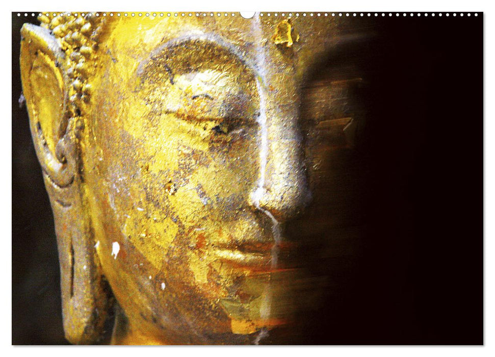 Buddhas tief im Fels (CALVENDO Premium Wandkalender 2025)