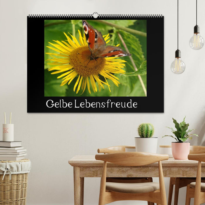 Gelbe Lebensfreude (CALVENDO Wandkalender 2025)