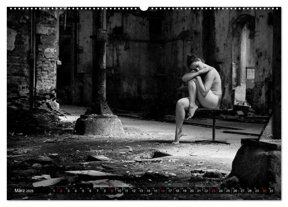 Aktfotografie in alten Mauern (CALVENDO Wandkalender 2025)