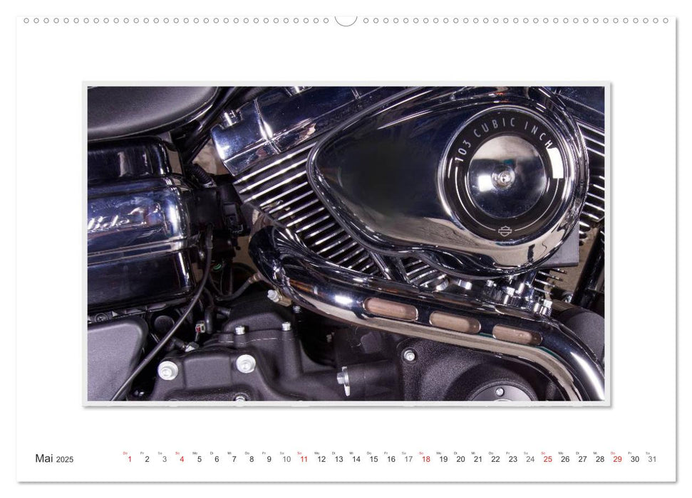 Emotionale Momente: Harley Davidson - Wide Glide (CALVENDO Wandkalender 2025)